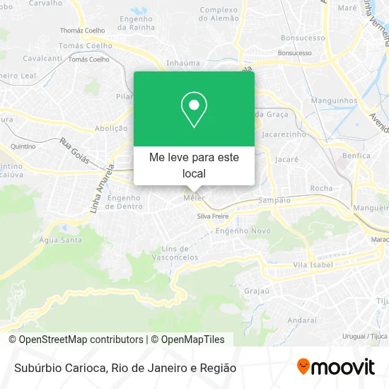 Subúrbio Carioca mapa