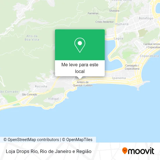 Loja Drops Rio mapa