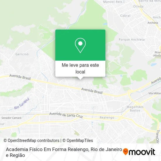 Academia Físico Em Forma Realengo mapa