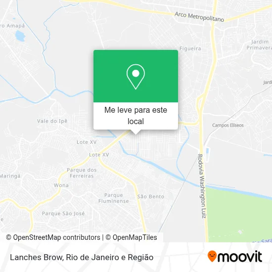 Lanches Brow mapa