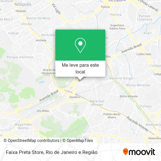 Faixa Preta Store mapa