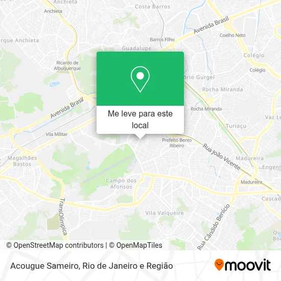 Acougue Sameiro mapa
