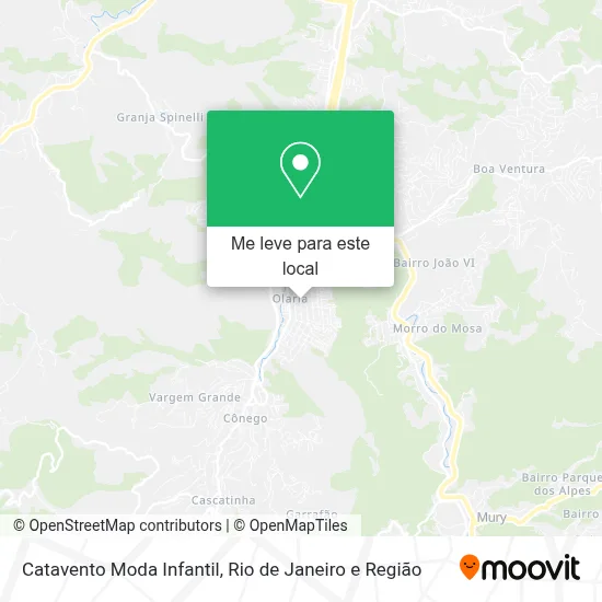 Catavento Moda Infantil mapa