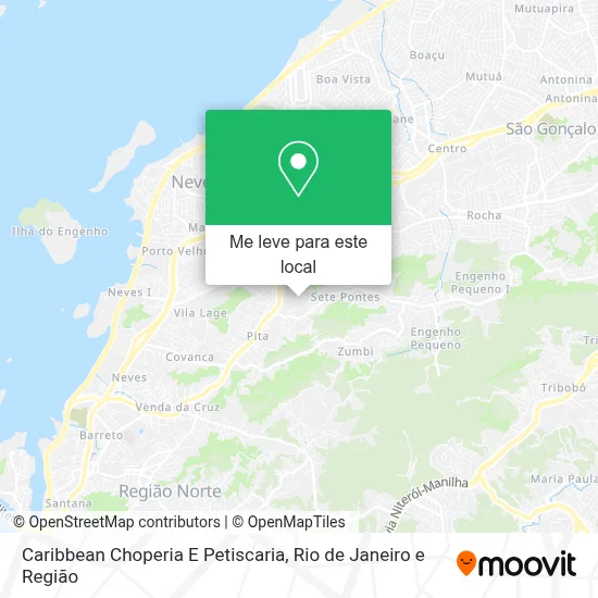 Caribbean Choperia E Petiscaria mapa