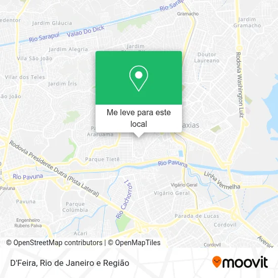 D'Feira mapa