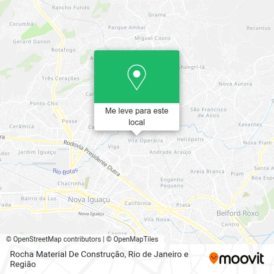 Rocha Material De Construção mapa
