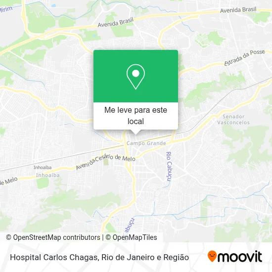 Hospital Carlos Chagas mapa