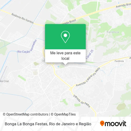 Bonga La Bonga Festas mapa