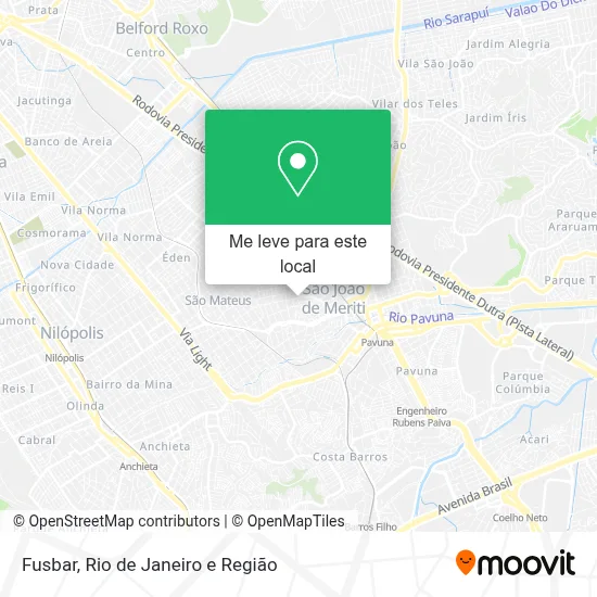 Fusbar mapa