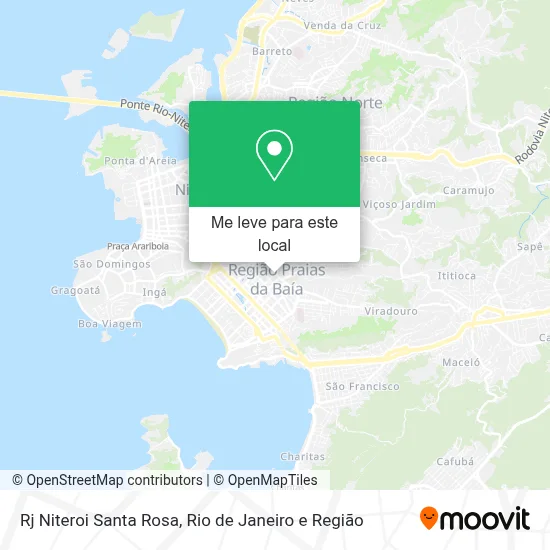 Rj Niteroi Santa Rosa mapa