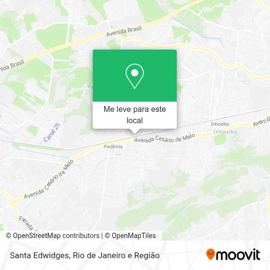 Santa Edwidges mapa