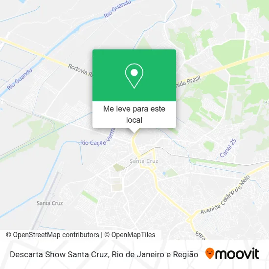 Descarta Show Santa Cruz mapa