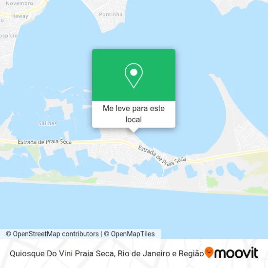 Quiosque Do Vini Praia Seca mapa