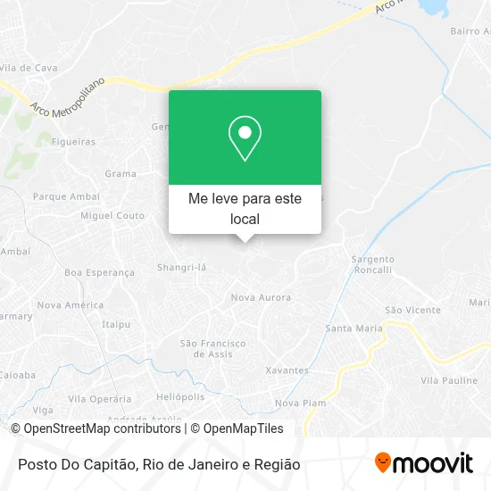Posto Do Capitão mapa