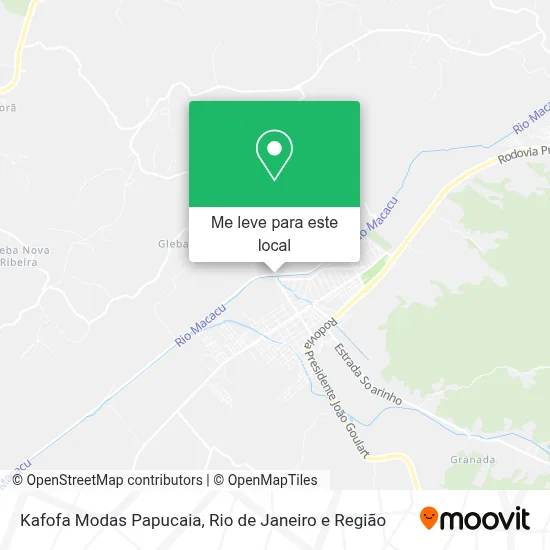 Kafofa Modas Papucaia mapa