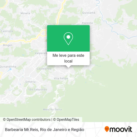 Barbearia Mr.Reis mapa