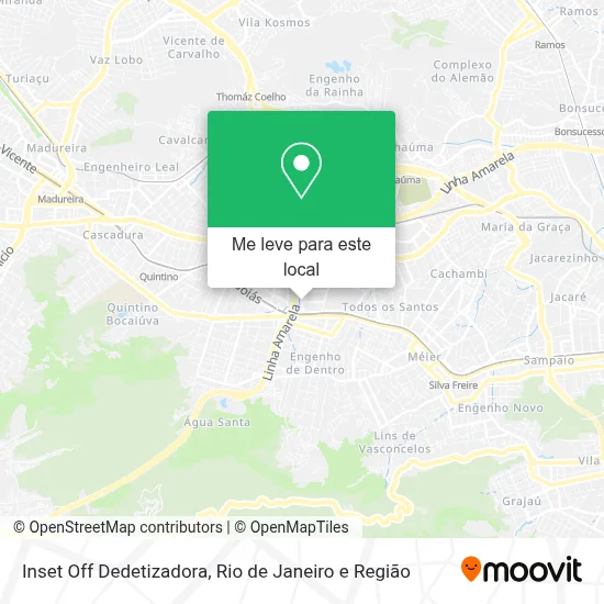 Inset Off Dedetizadora mapa