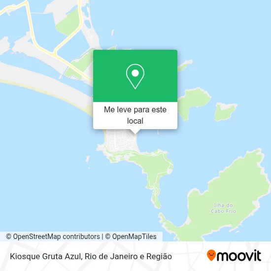 Kiosque Gruta Azul mapa