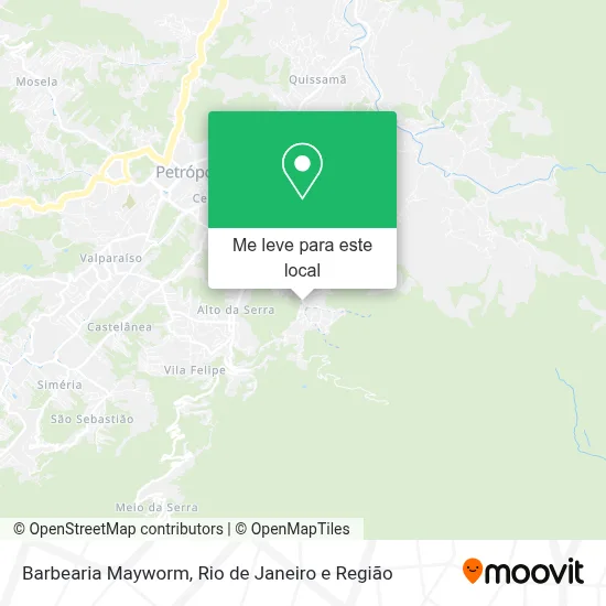 Barbearia Mayworm mapa