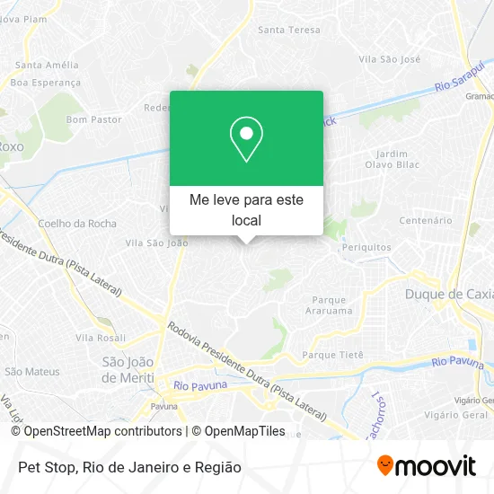 Pet Stop mapa
