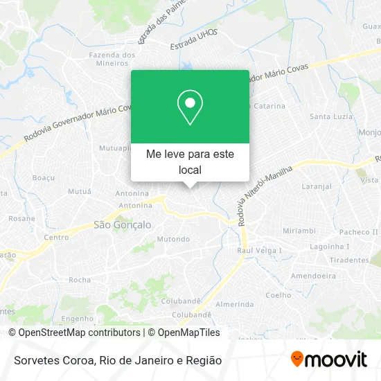 Sorvetes Coroa mapa