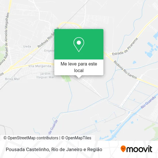 Pousada Castelinho mapa
