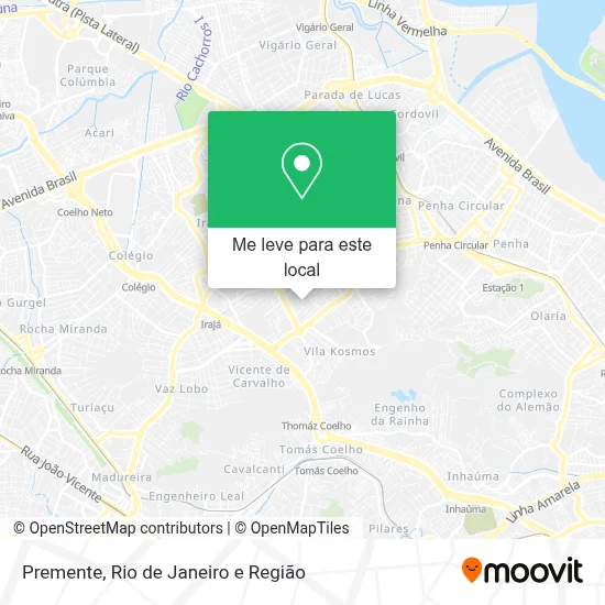 Premente mapa