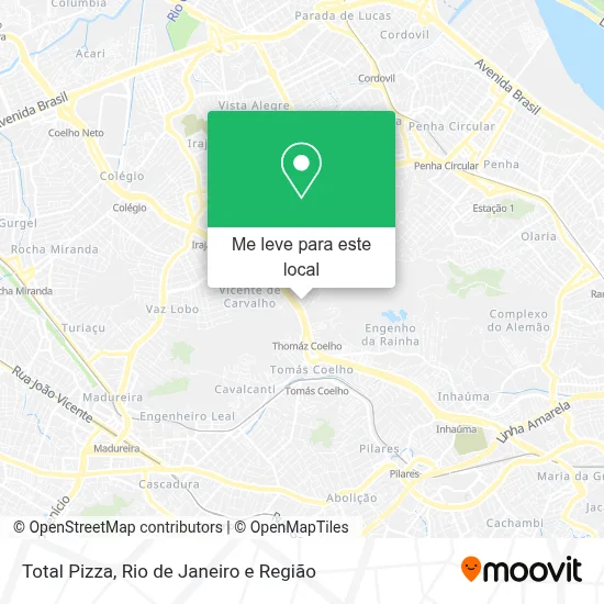 Total Pizza mapa