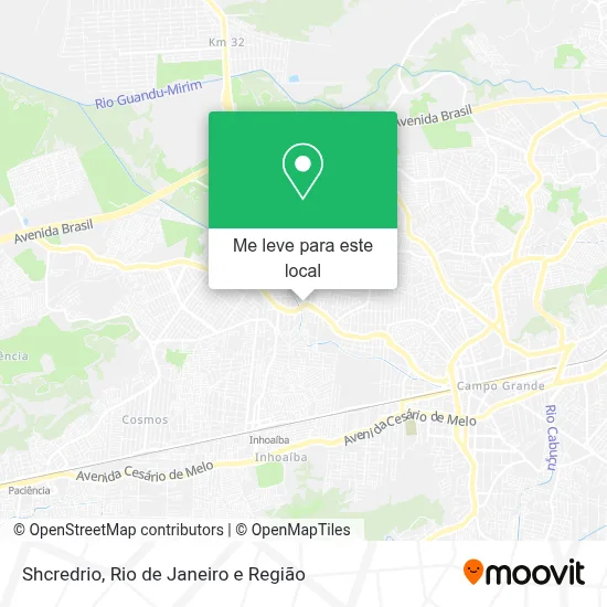 Shcredrio mapa