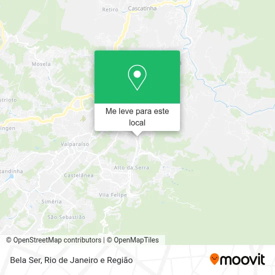 Bela Ser mapa
