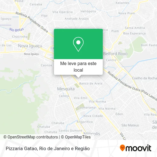 Pizzaria Gatao mapa