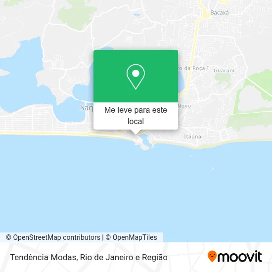 Tendência Modas mapa