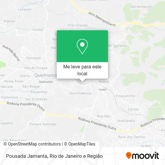 Pousada Jamanta mapa
