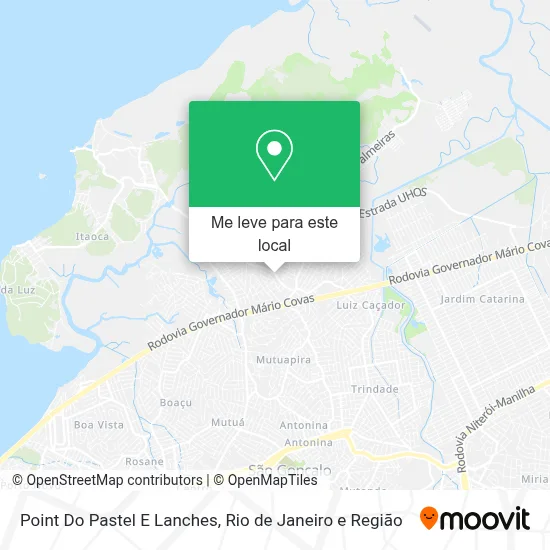 Point Do Pastel E Lanches mapa
