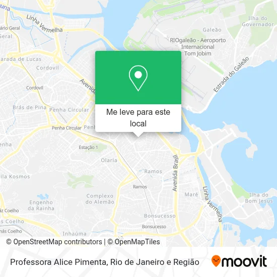 Professora Alice Pimenta mapa