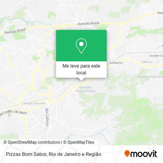 Pizzas Bom Sabor mapa