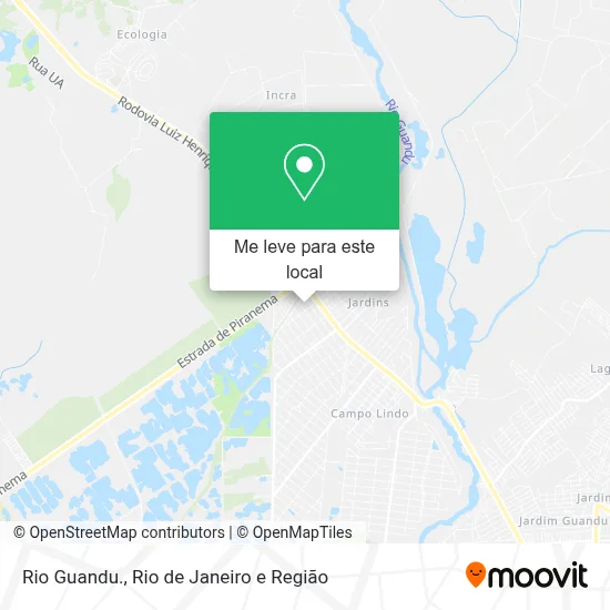 Rio Guandu. mapa