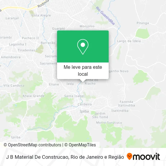 J B Material De Construcao mapa