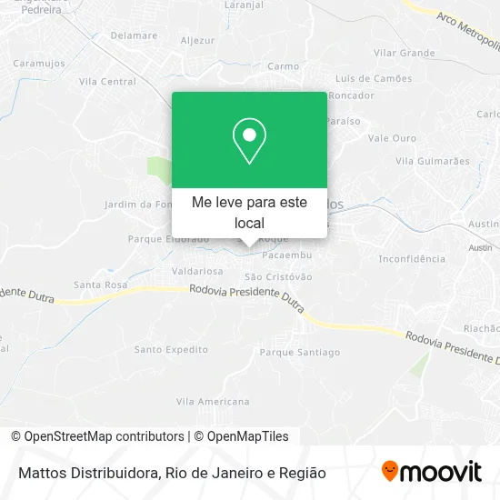 Mattos Distribuidora mapa