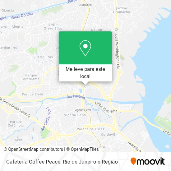 Cafeteria Coffee Peace mapa