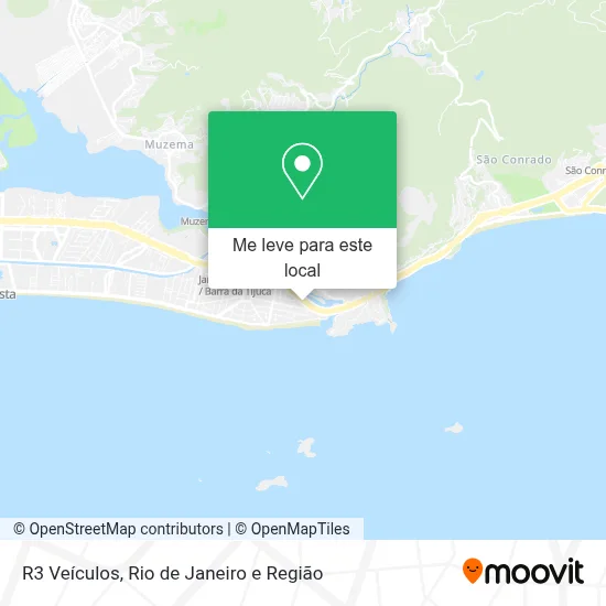 R3 Veículos mapa
