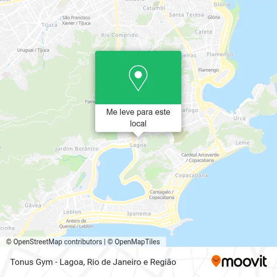 Tonus Gym - Lagoa mapa