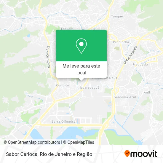 Sabor Carioca mapa