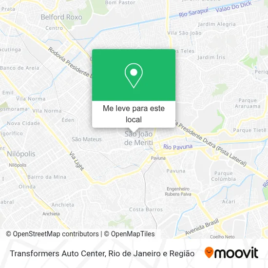 Transformers Auto Center mapa