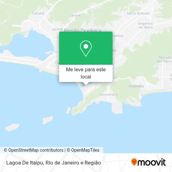 Lagoa De Itaipu mapa