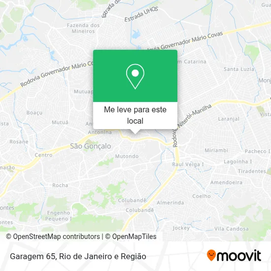 Garagem 65 mapa