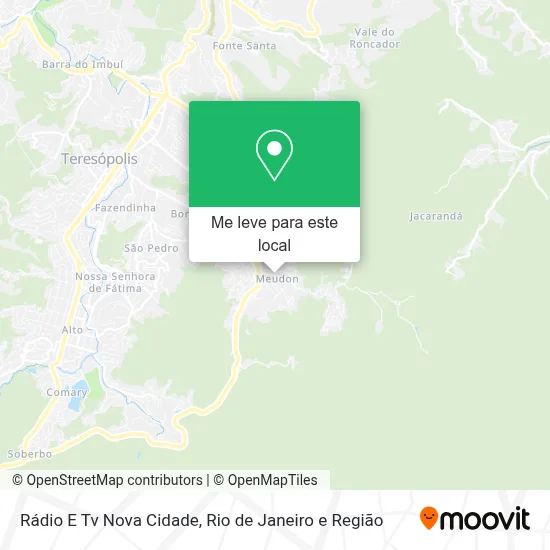 Rádio E Tv Nova Cidade mapa