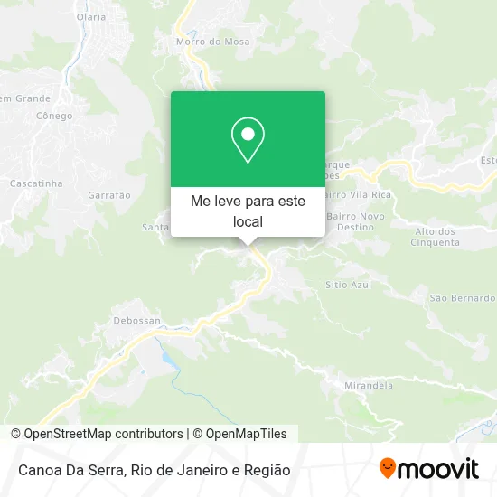 Canoa Da Serra mapa