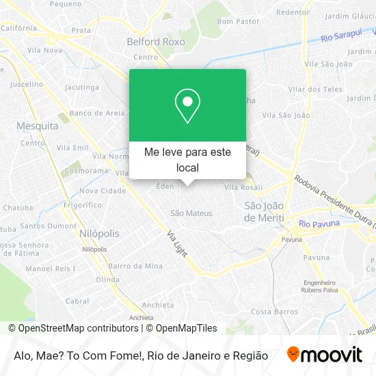 Alo, Mae? To Com Fome! mapa