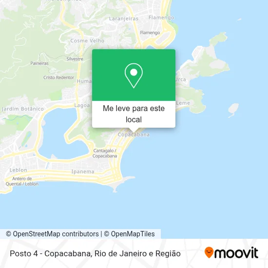 Posto 4 - Copacabana mapa